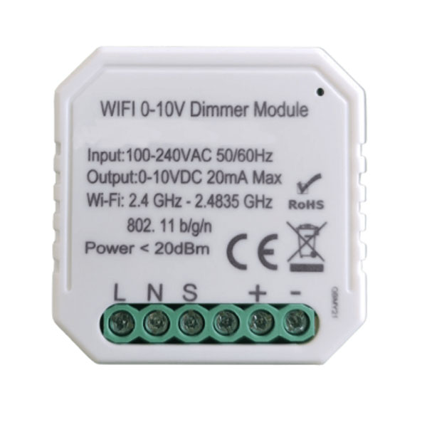 Dimmer Module WiFi 1-10V 20mA κατάλληλο για ρύθμιση των λαμπτήρων Led & Retrofit Led